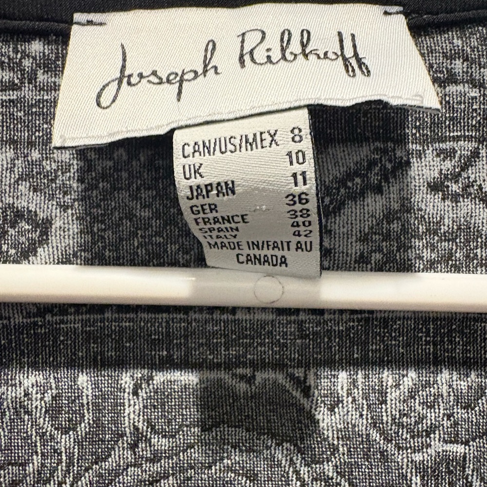 Joseph Ribkoff jacket blazer black and white - Picture 3 of 3